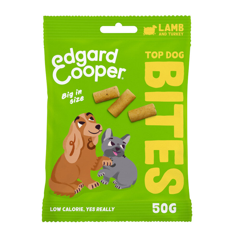 50 g Edgard & Cooper Bocaditos Grande de Cordero y Pavo para perros, , large Imagen numero 1